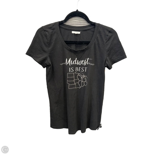 Top Short Sleeve By Maurices In Black, Size: Xs