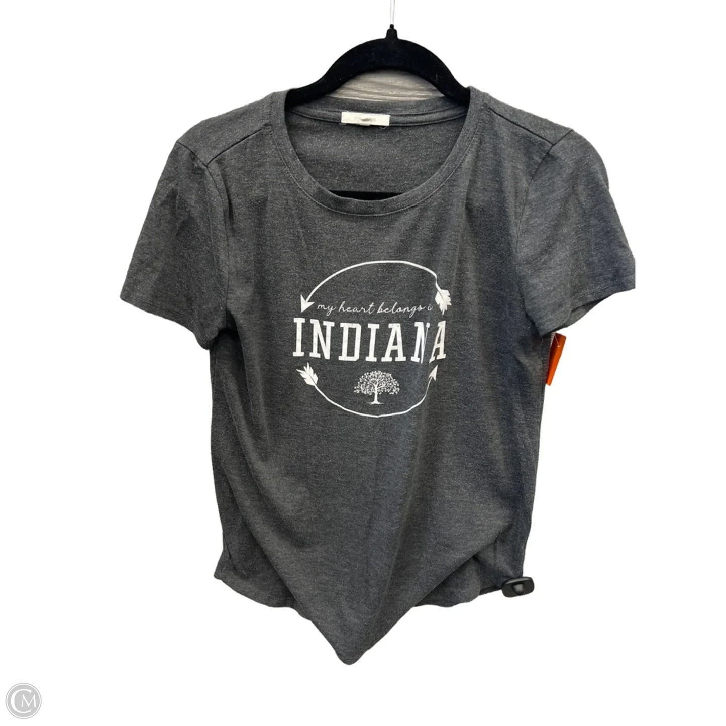 Top Short Sleeve By Maurices In Grey, Size: Xs