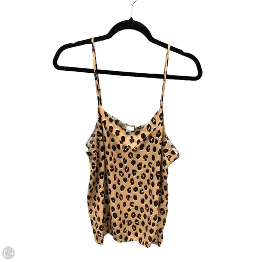 Top Sleeveless By A New Day In Animal Print, Size: Xl
