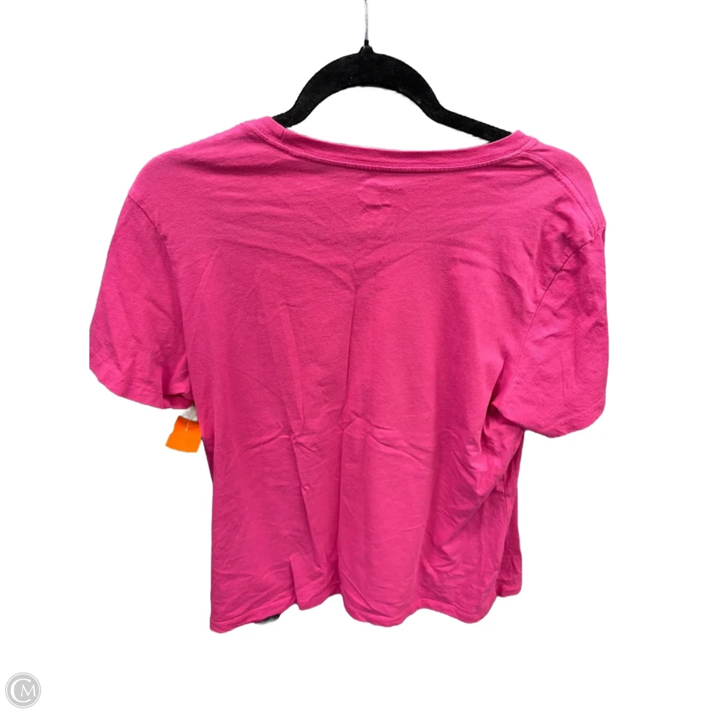 Athletic Top Short Sleeve By Puma In Pink, Size: L