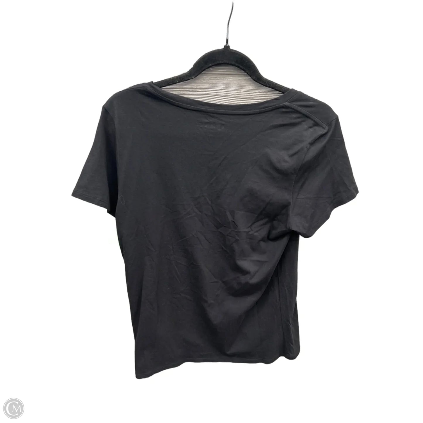 Top Short Sleeve Basic By Quince In Black, Size: L