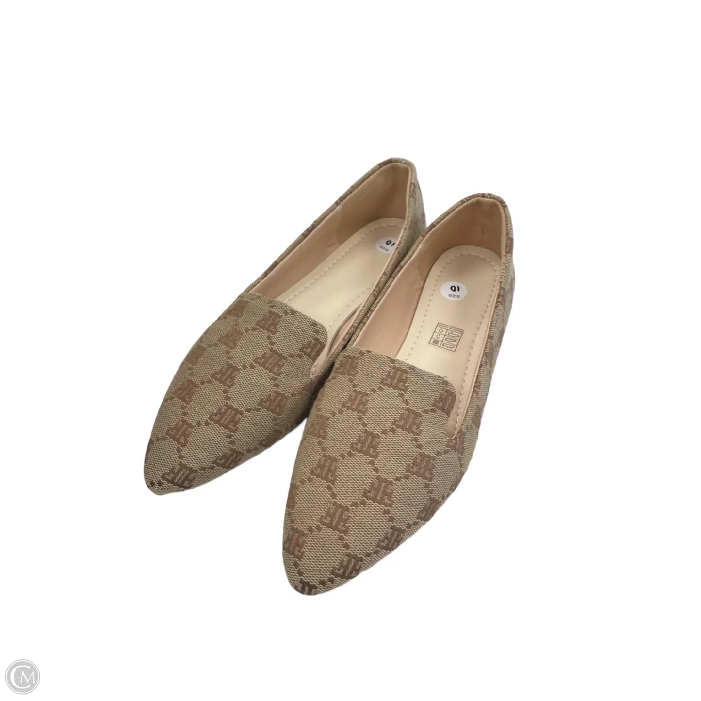 Shoes Flats By Clothes Mentor In Brown, Size: 10