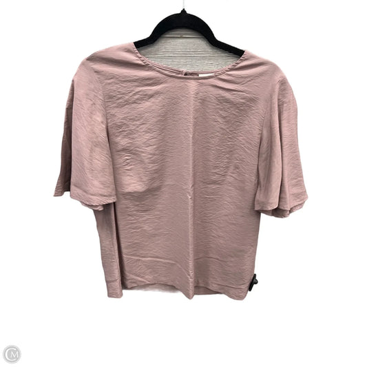 Top Short Sleeve By A New Day In Mauve, Size: L