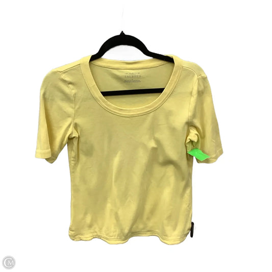 Top Short Sleeve By Talbots In Yellow, Size: S