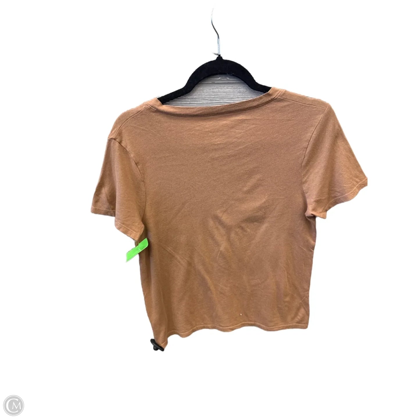Top Short Sleeve Basic By A New Day In Brown, Size: Xs