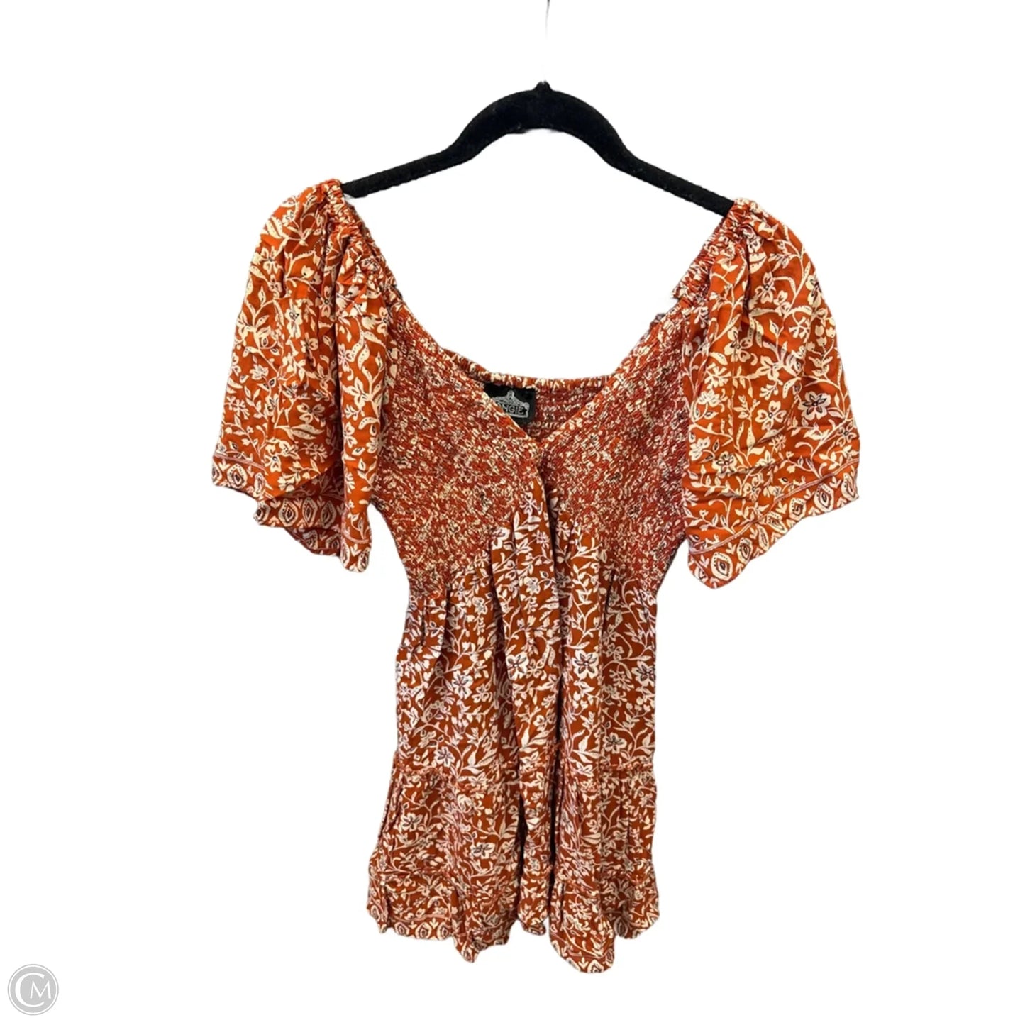 Dress Casual Midi By Angie In Orange, Size: L