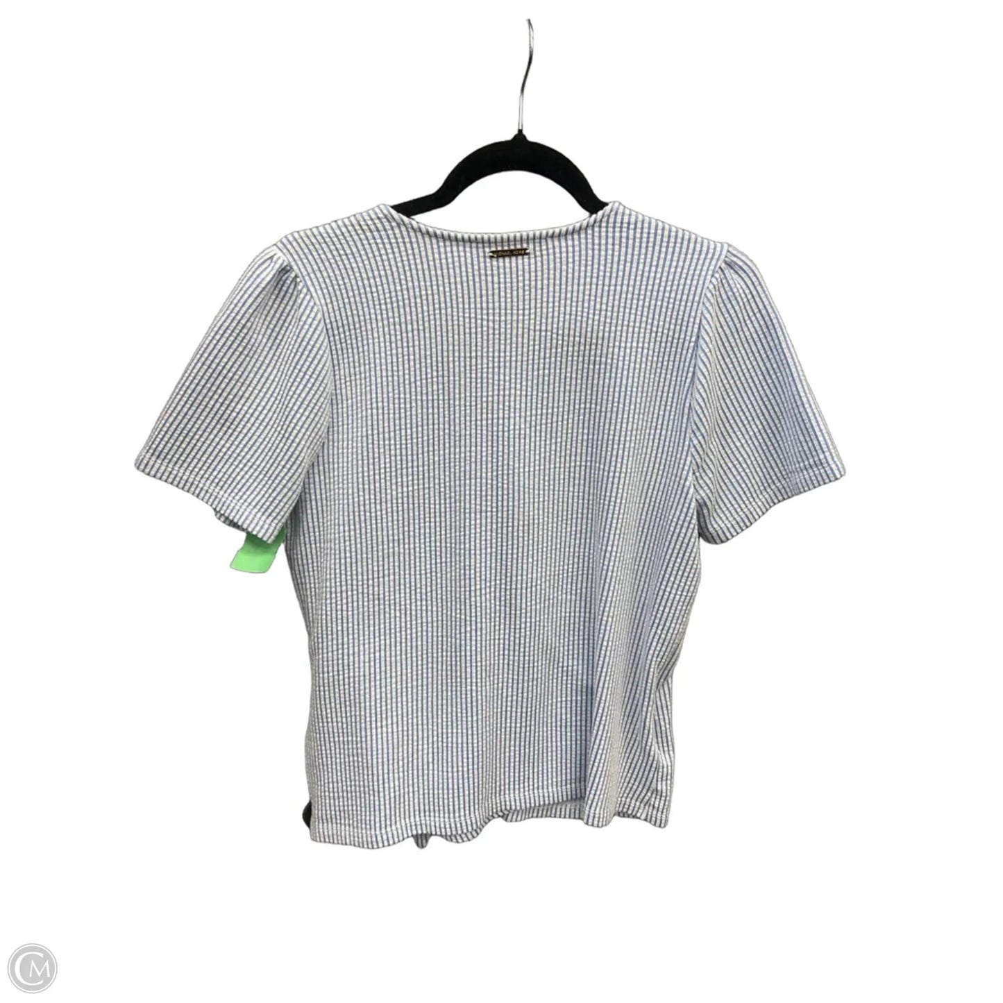 Top Short Sleeve By Michael By Michael Kors In Blue & White, Size: S