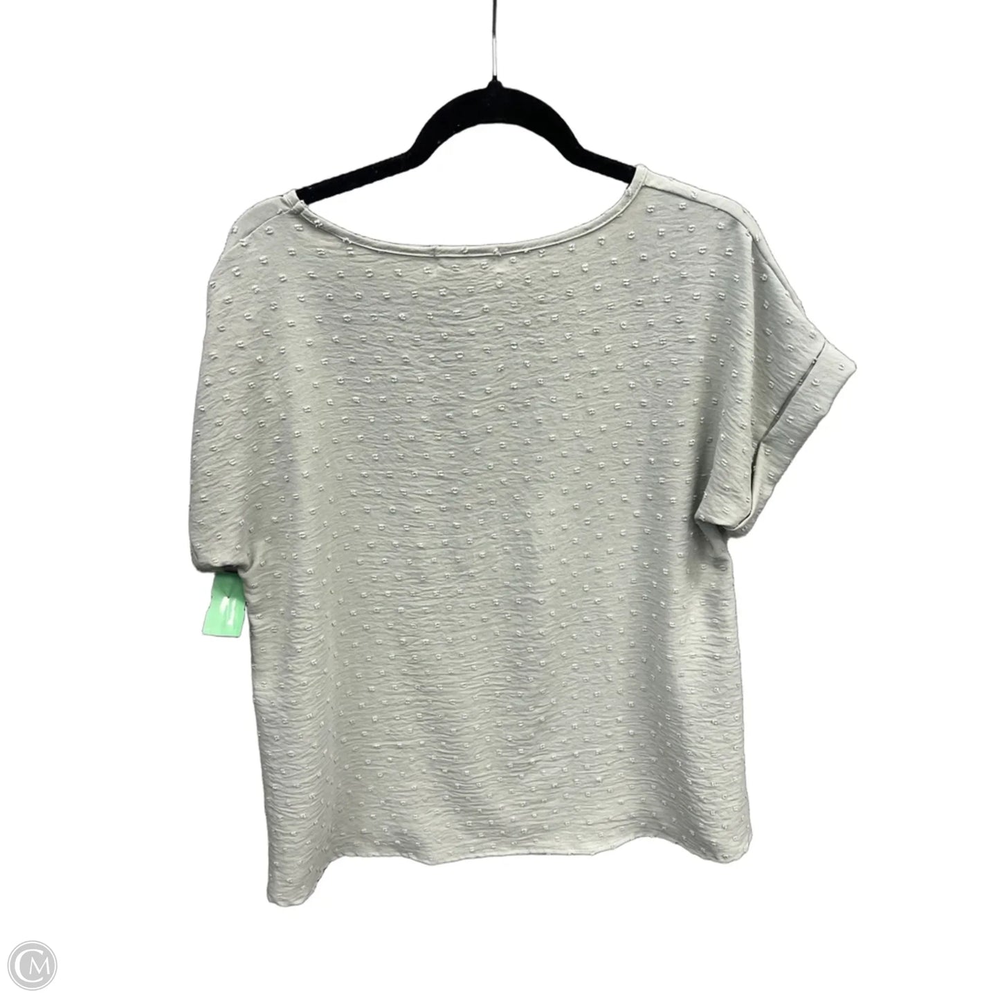Top Short Sleeve By Perfect Peach In Green, Size: M