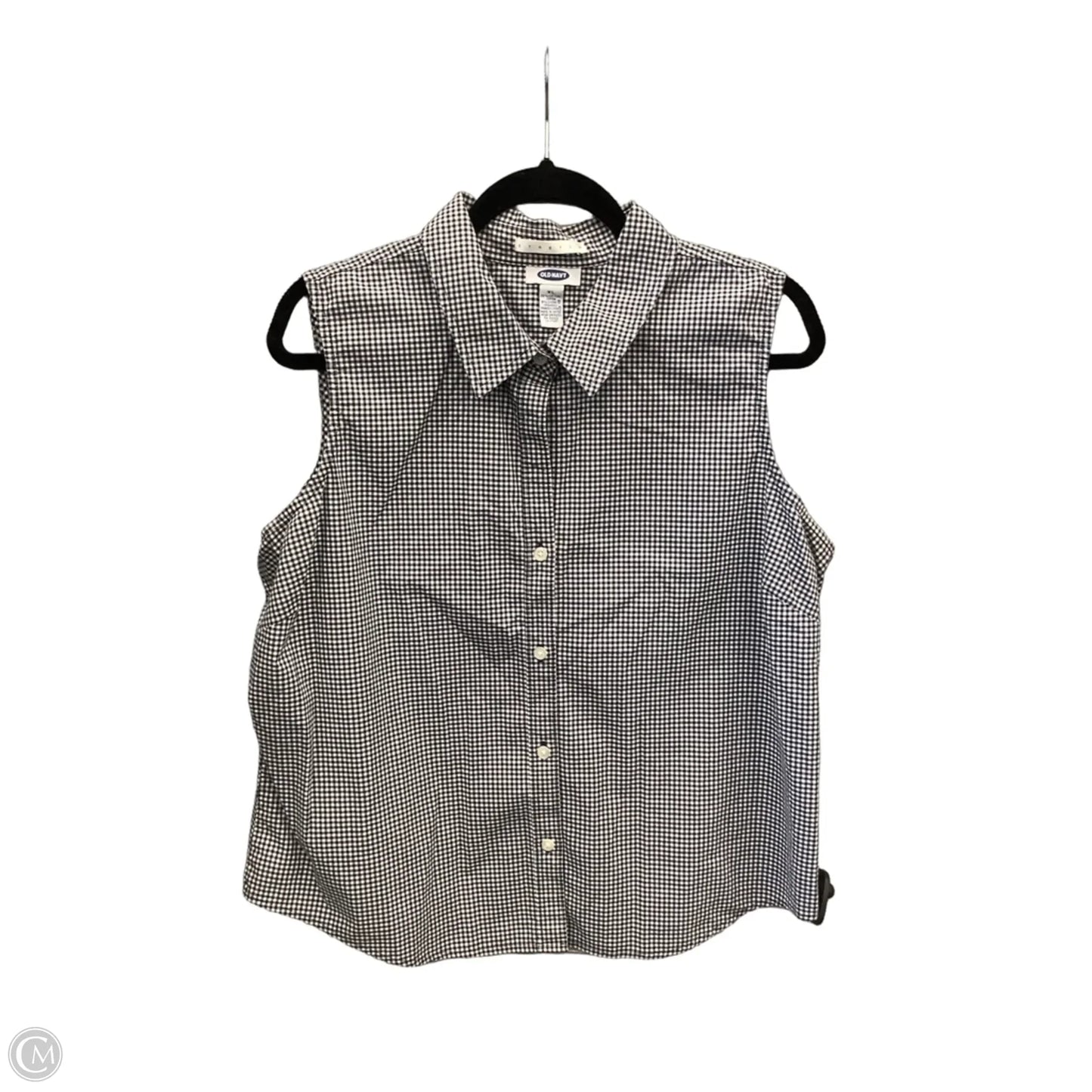 Top Sleeveless By Old Navy In Checkered Pattern, Size: Xl