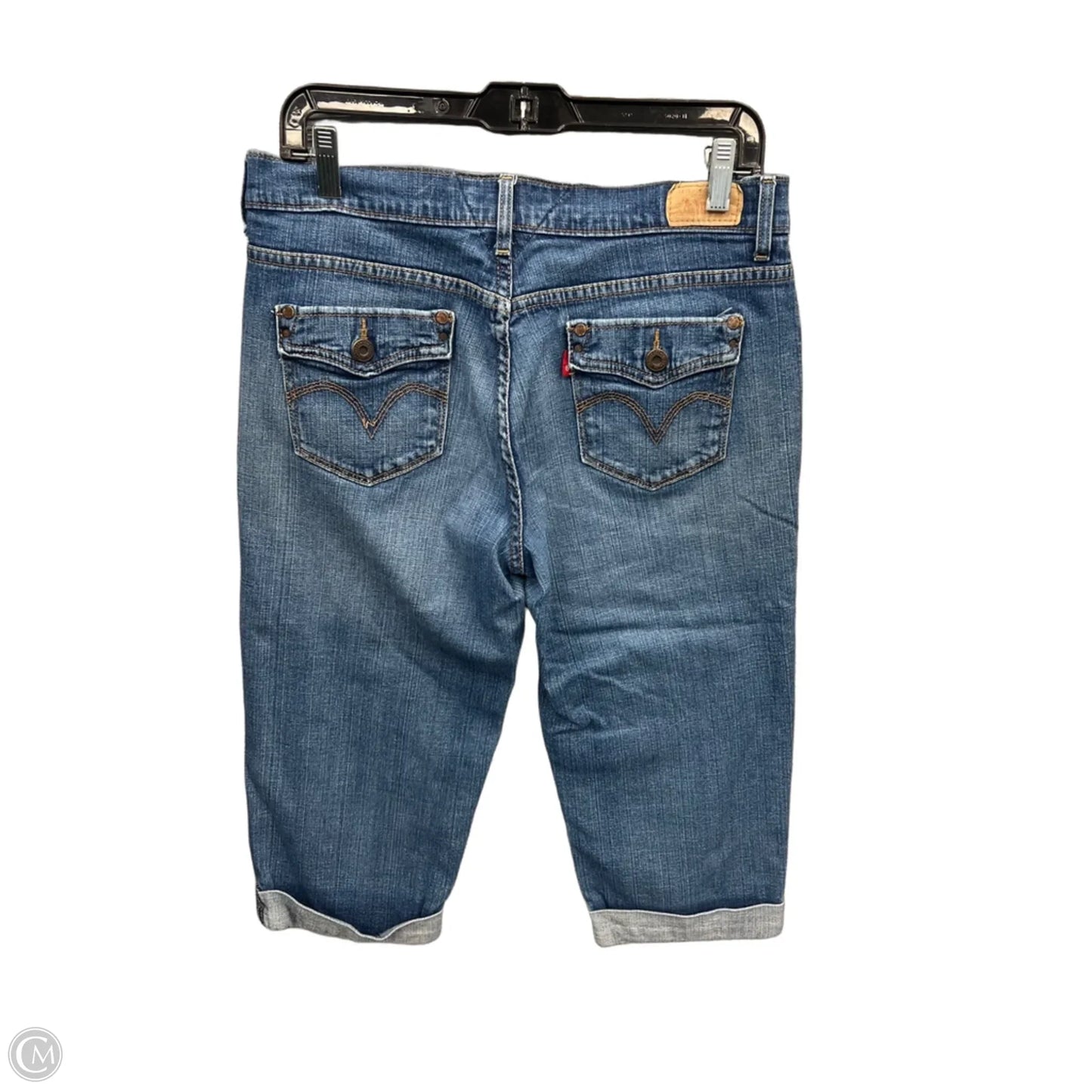Capris By Levis In Blue Denim, Size: 8
