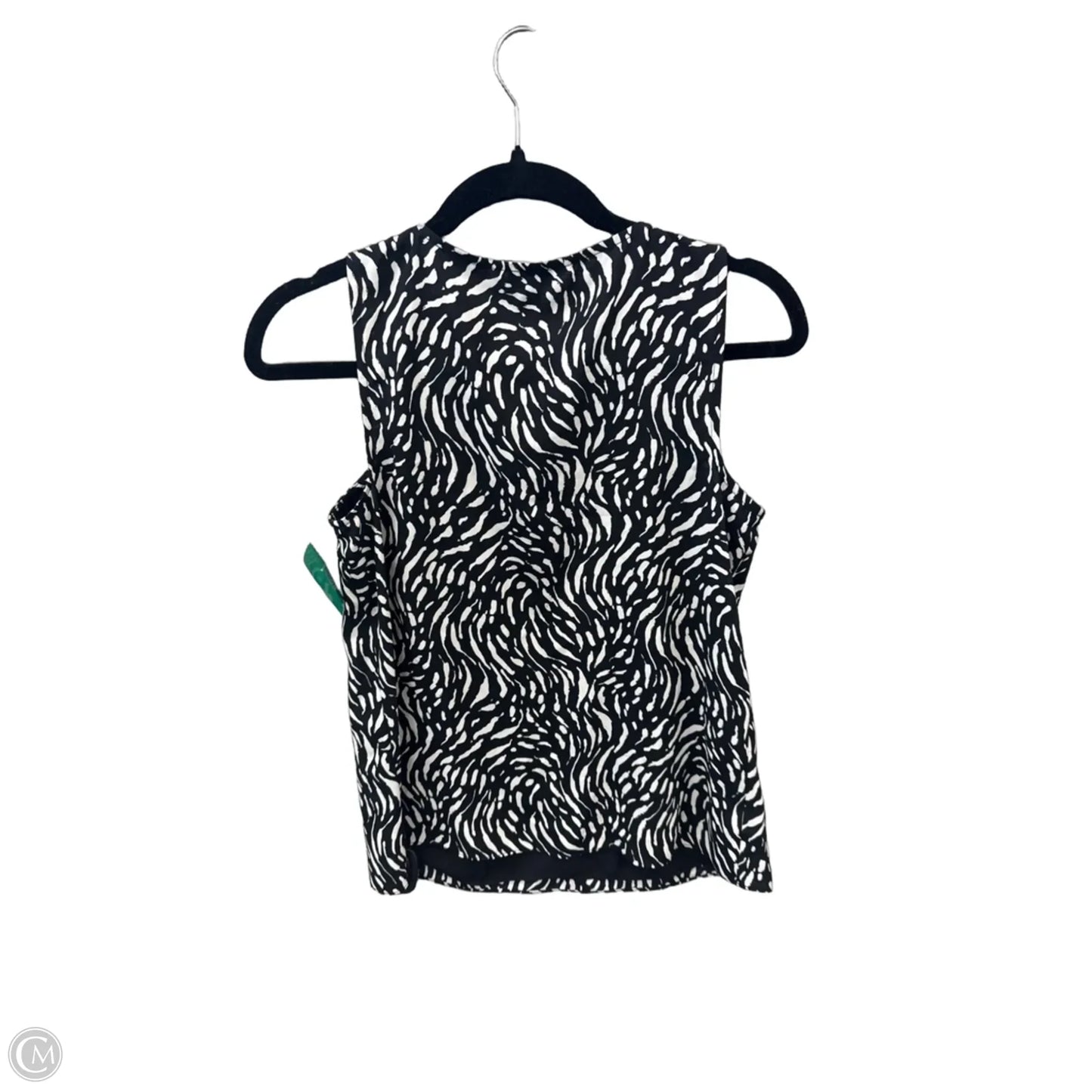 Top Sleeveless By Nine West Apparel In Black & White, Size: Xs