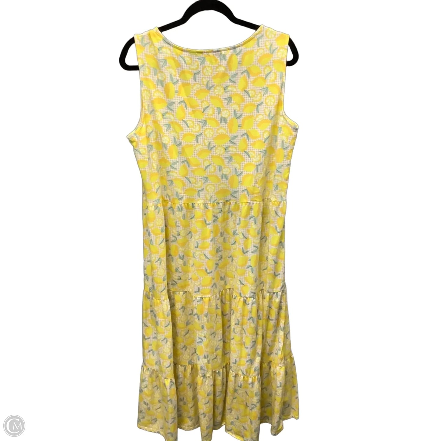 Dress Casual Maxi By Lands End In Yellow, Size: 1x