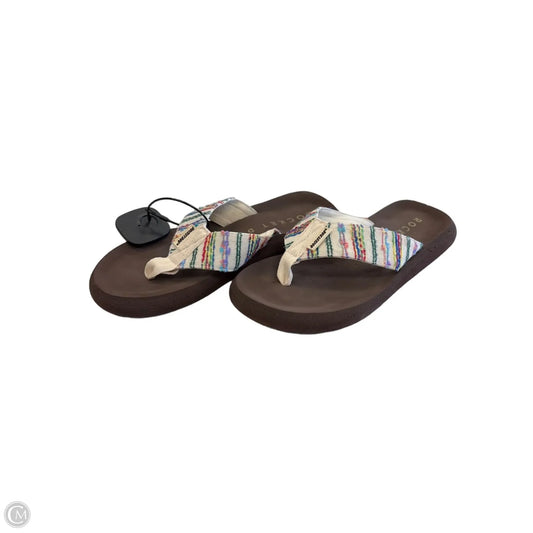Sandals Flip Flops By Rocket Dogs In Brown, Size: 8