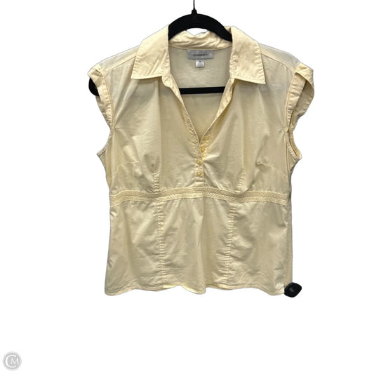 Top Sleeveless By Dressbarn In Yellow, Size: M