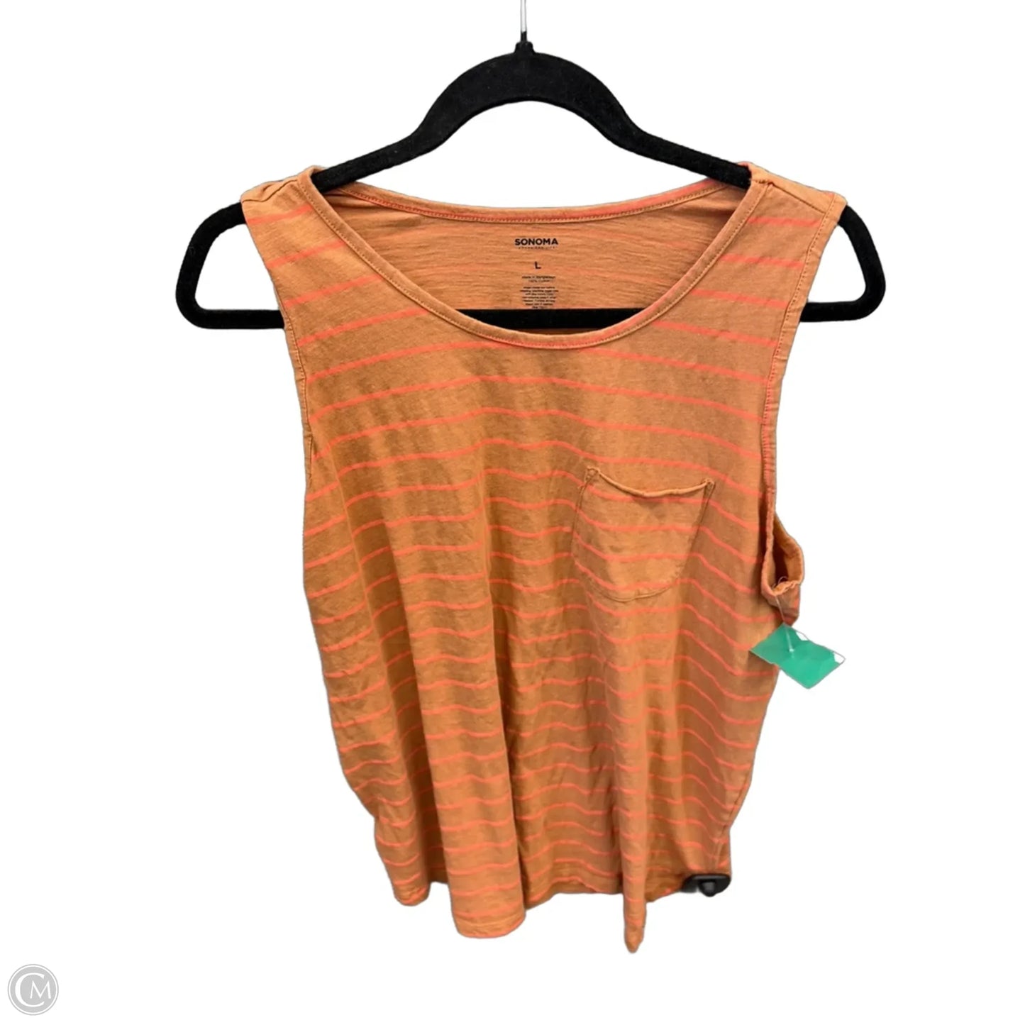 Tank Top By Sonoma In Orange, Size: L