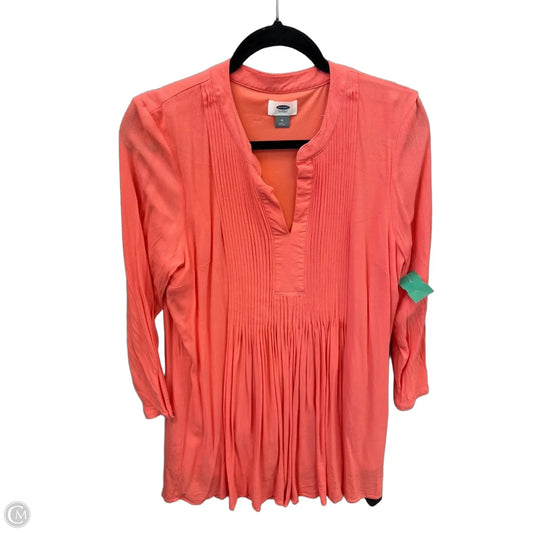 Dress Casual Midi By Old Navy In Coral, Size: M