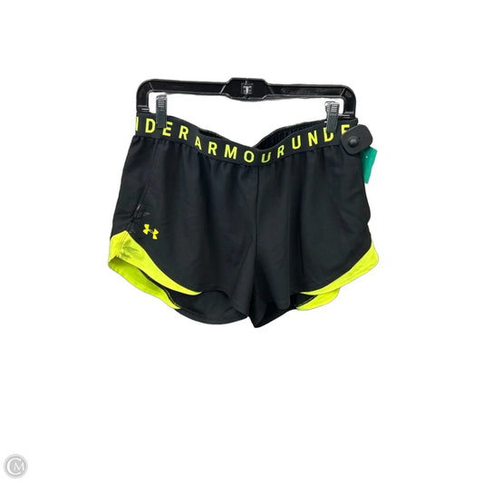 Athletic Shorts By Under Armour In Black & Green, Size: L
