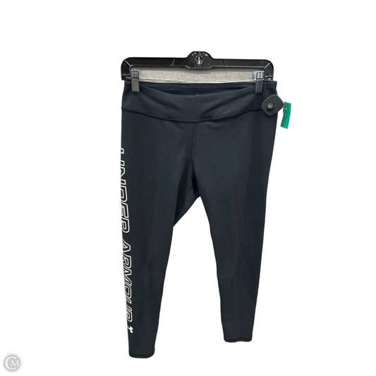 Athletic Leggings By Under Armour In Black, Size: M