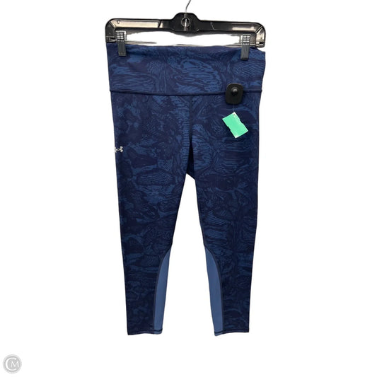 Athletic Leggings By Under Armour In Blue, Size: M