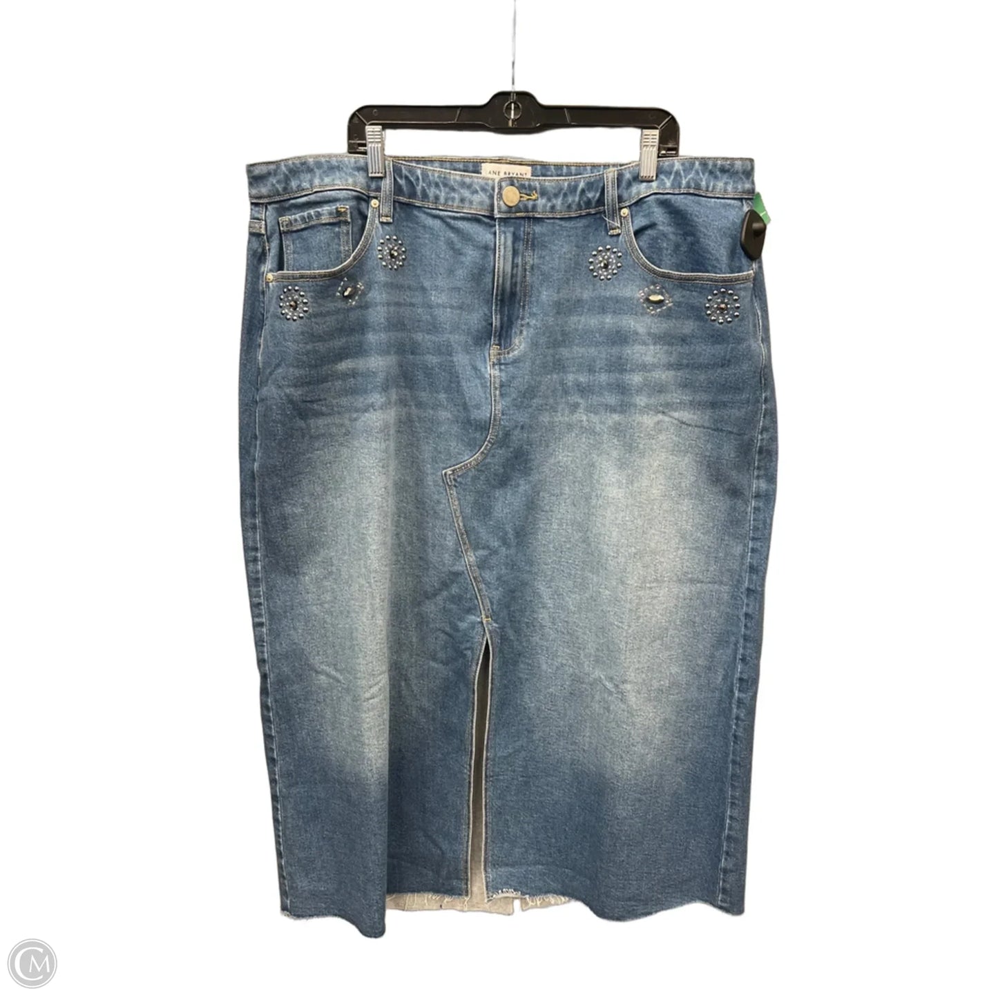 Skirt Maxi By Lane Bryant In Blue Denim, Size: 22