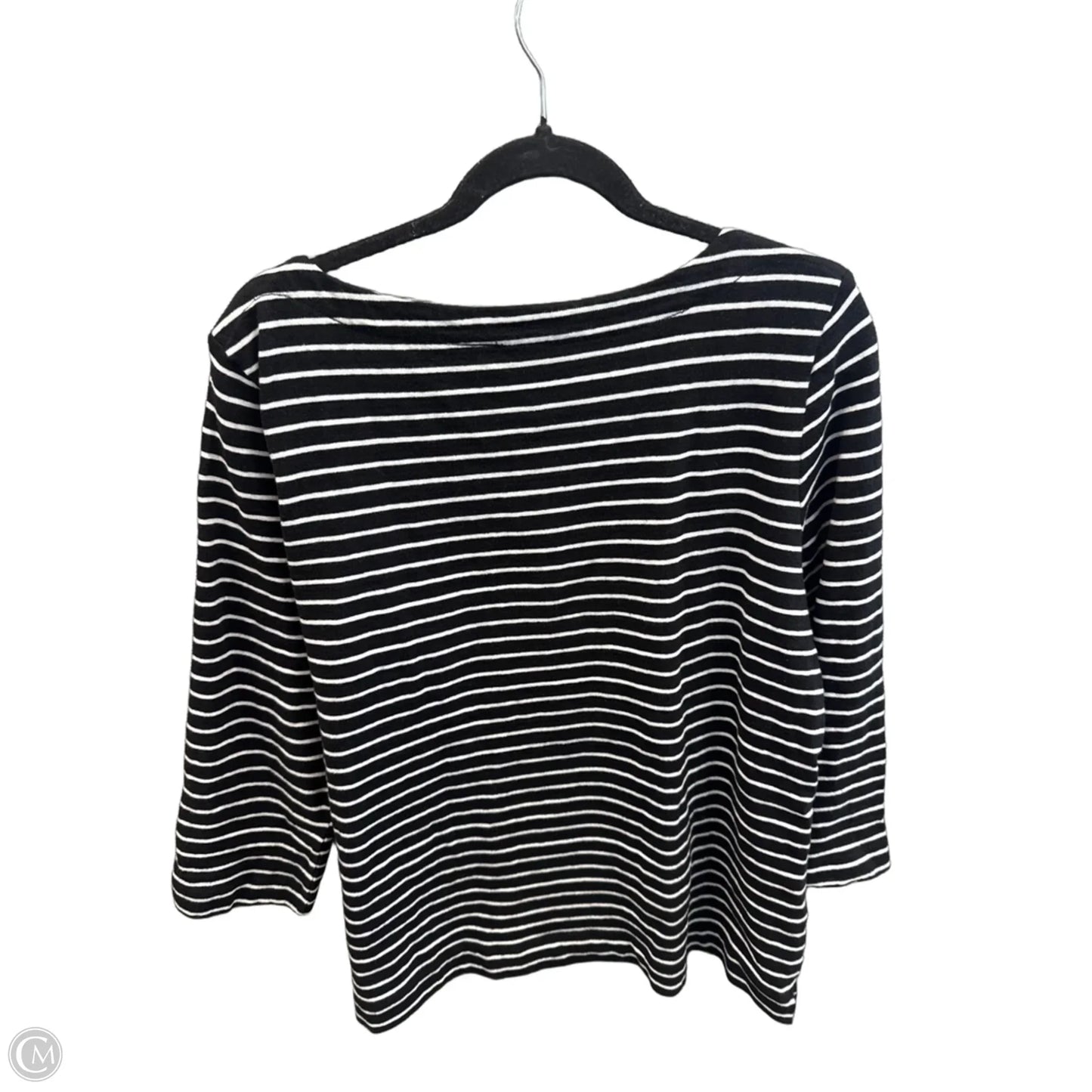 Top Long Sleeve By Loft In Striped Pattern, Size: Xl