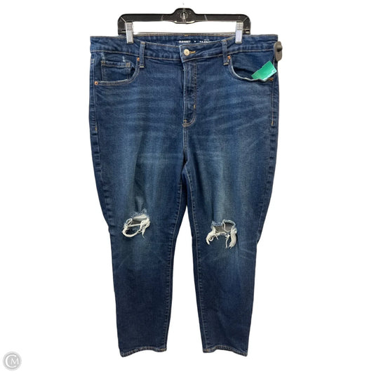 Jeans Straight By Old Navy In Blue Denim, Size: 18