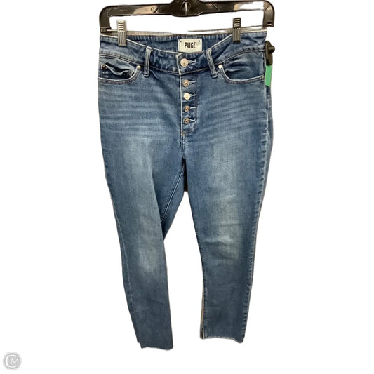 Jeans Skinny By Paige In Blue Denim, Size: 4
