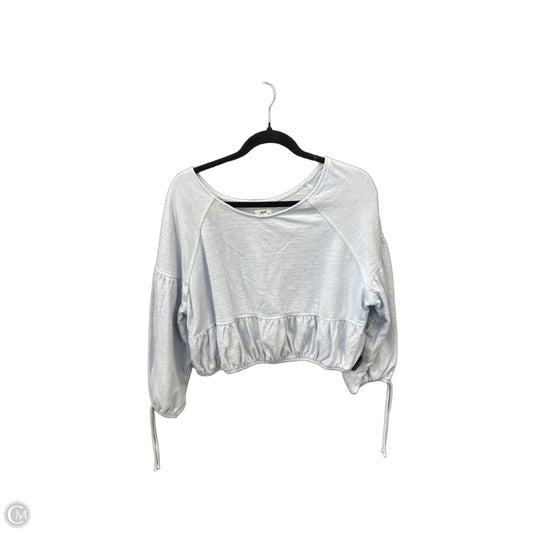Top Long Sleeve By Aerie In Blue, Size: M