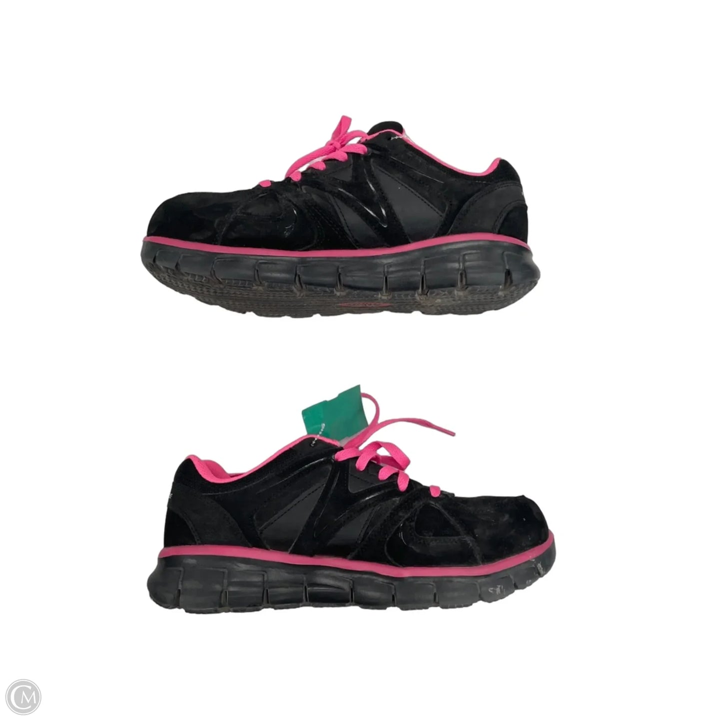Shoes Athletic By Skechers In Black & Pink, Size: 7.5