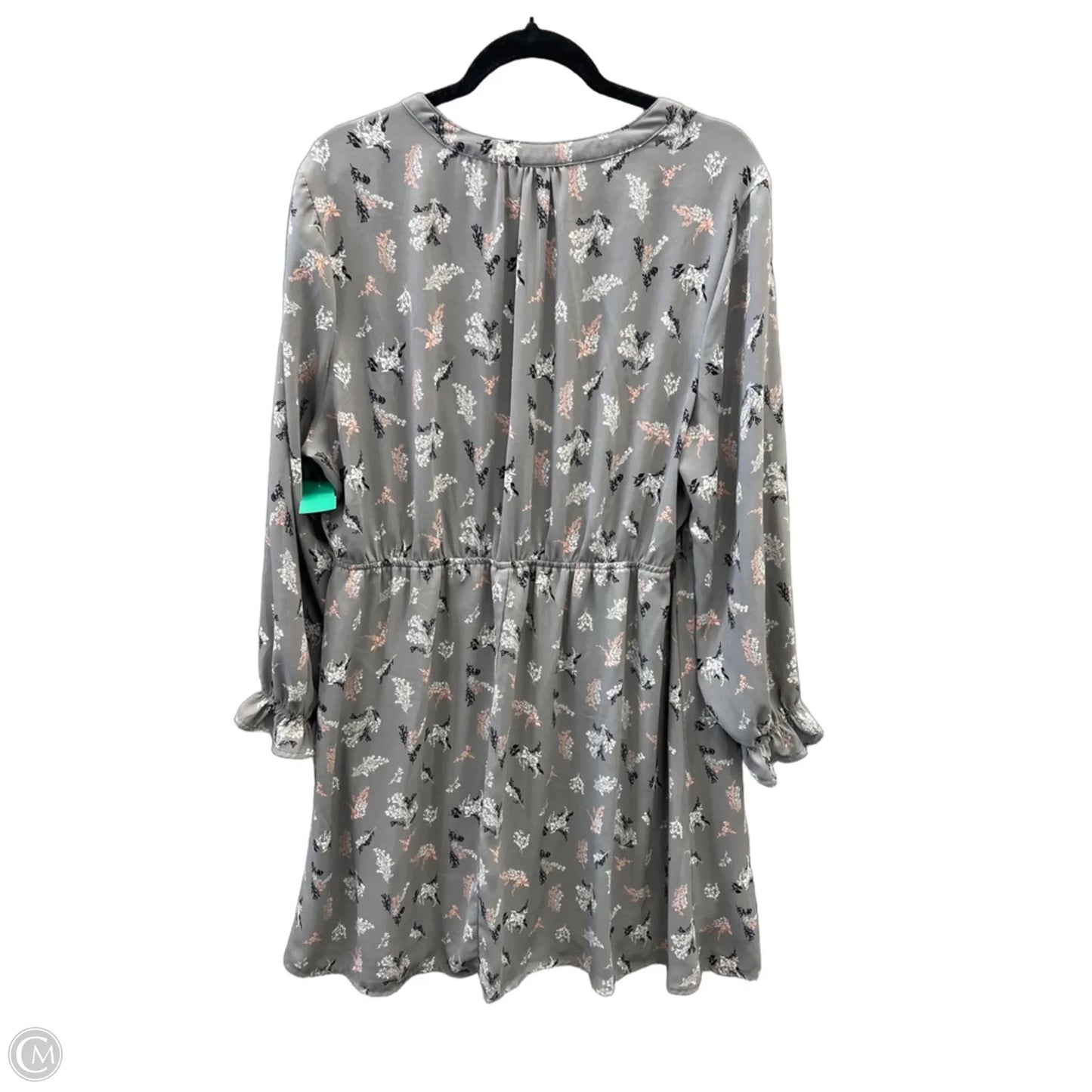 Dress Casual Midi By Massini In Grey, Size: 1x