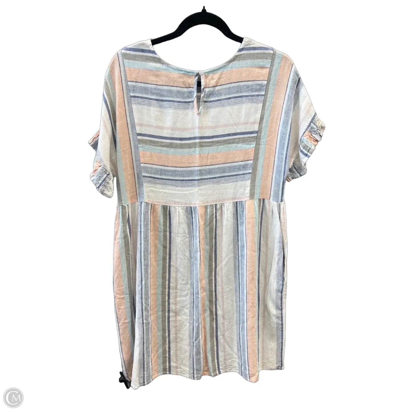 Dress Casual Midi By Tribal In Striped Pattern, Size: M