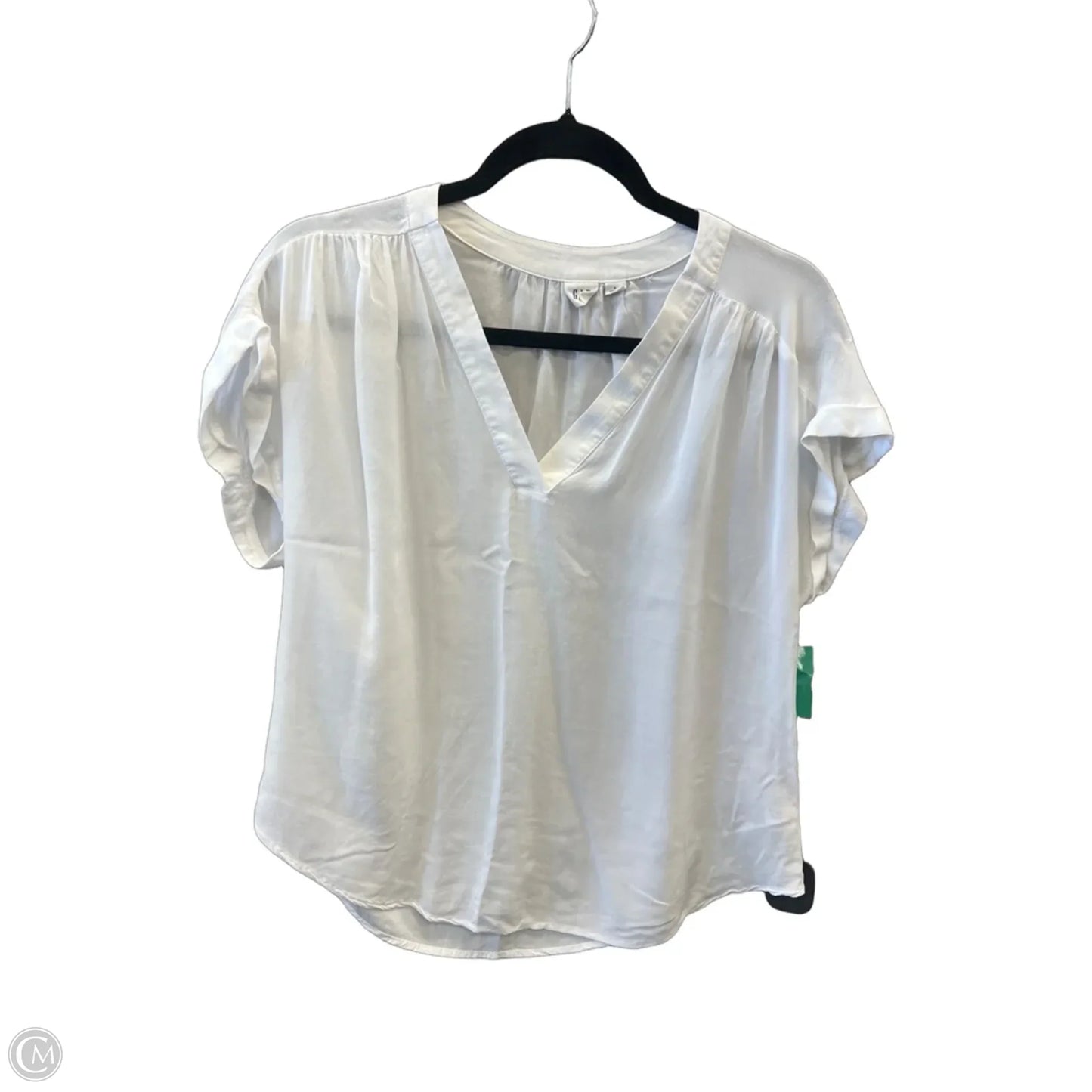 Top Short Sleeve By Gap In White, Size: S