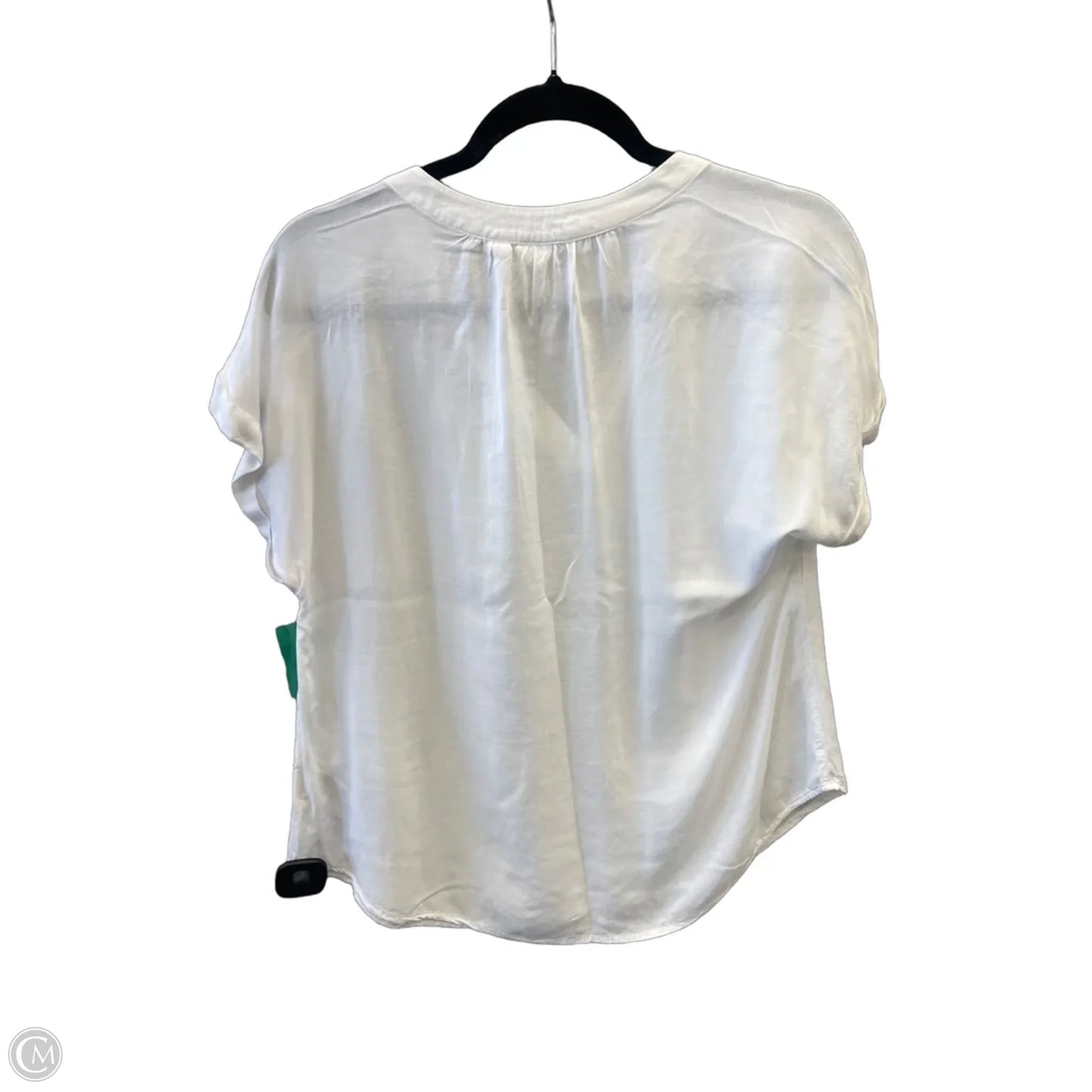 Top Short Sleeve By Gap In White, Size: S