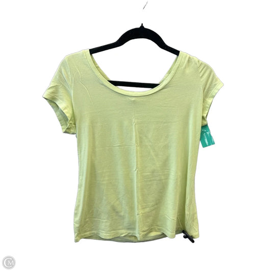 Athletic Top Short Sleeve By Liz Claiborne In Green, Size: S