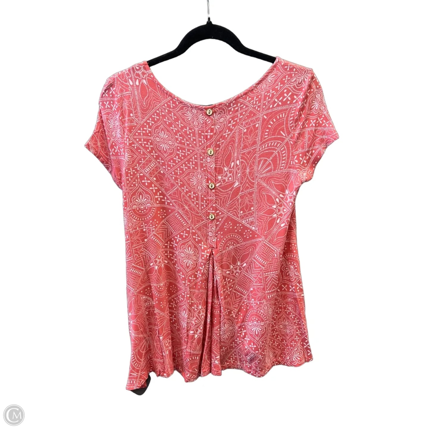 Top Short Sleeve By Cable And Gauge In Pink, Size: Sp