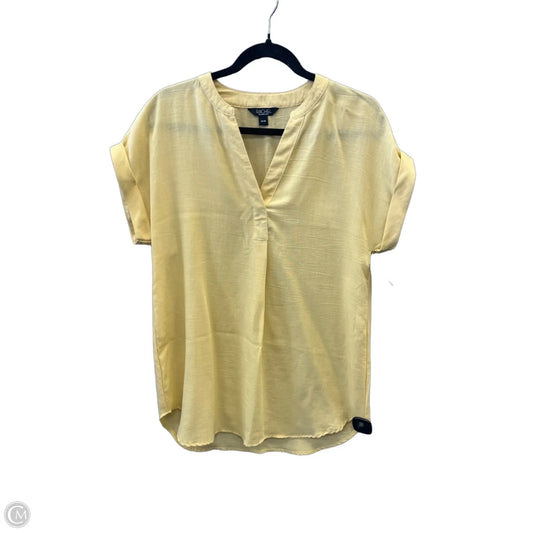 Top Short Sleeve By Rachel Roy In Yellow, Size: M