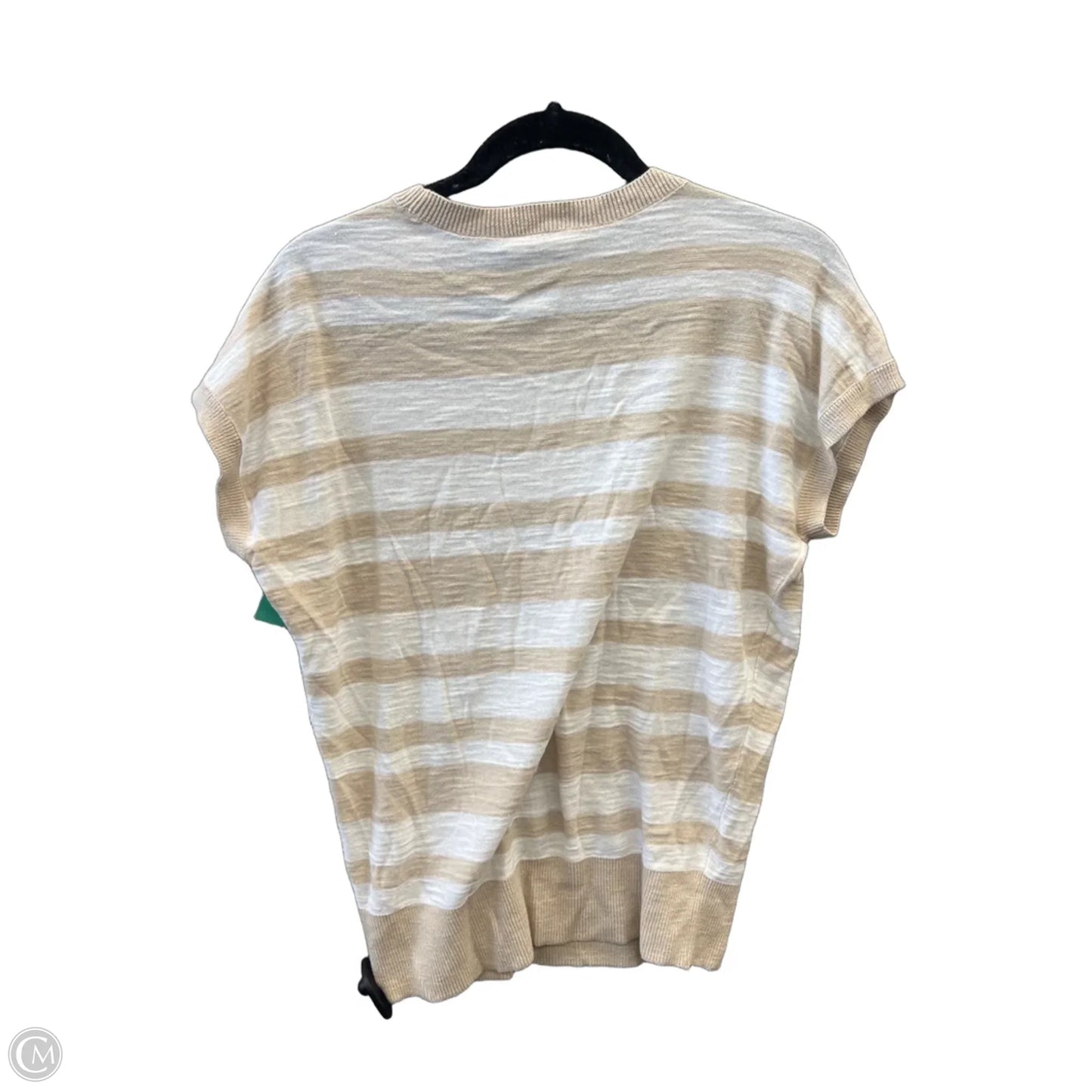 Top Short Sleeve By Loft In Striped Pattern, Size: Xs