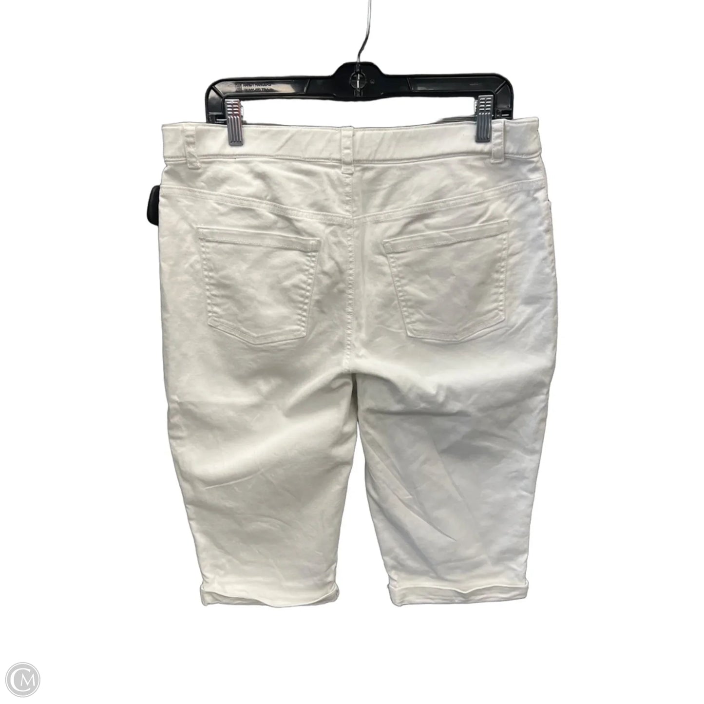 Capris By Croft And Barrow In White, Size: 14