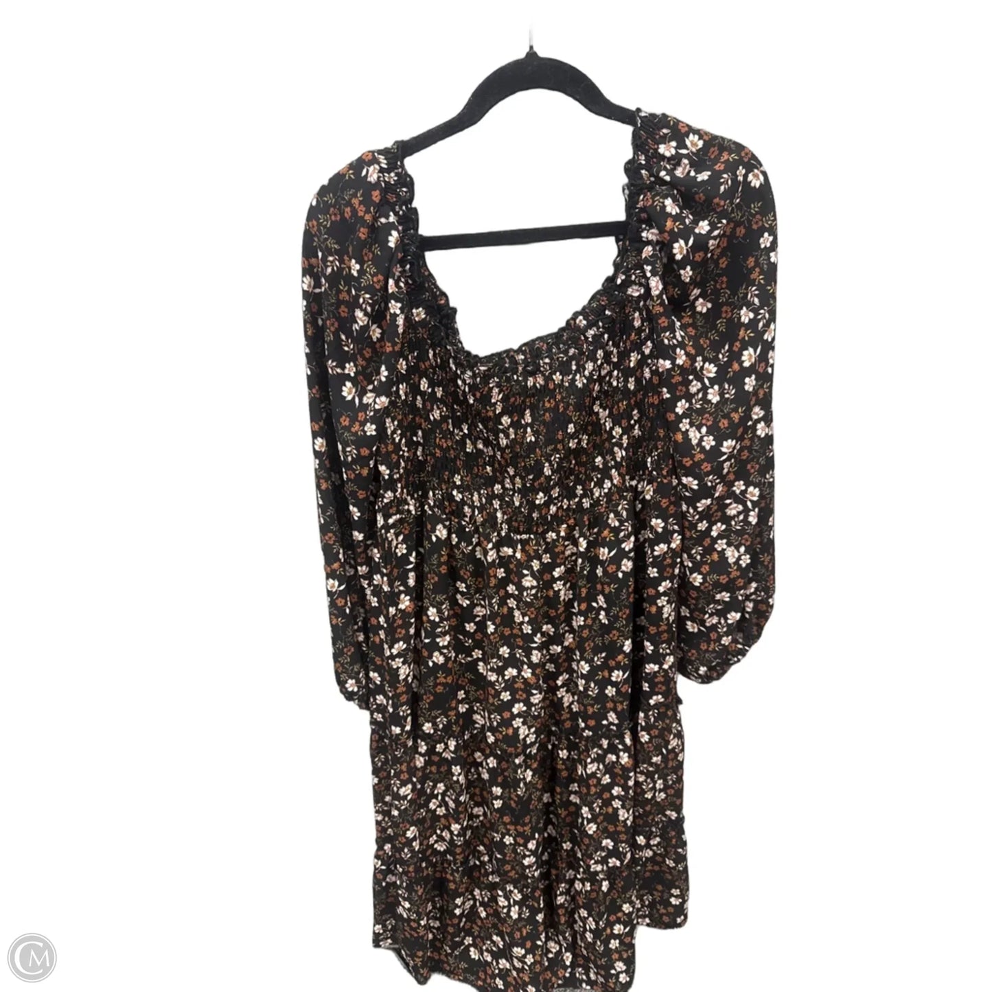 Dress Casual Midi By Auw In Floral Print, Size: Xl