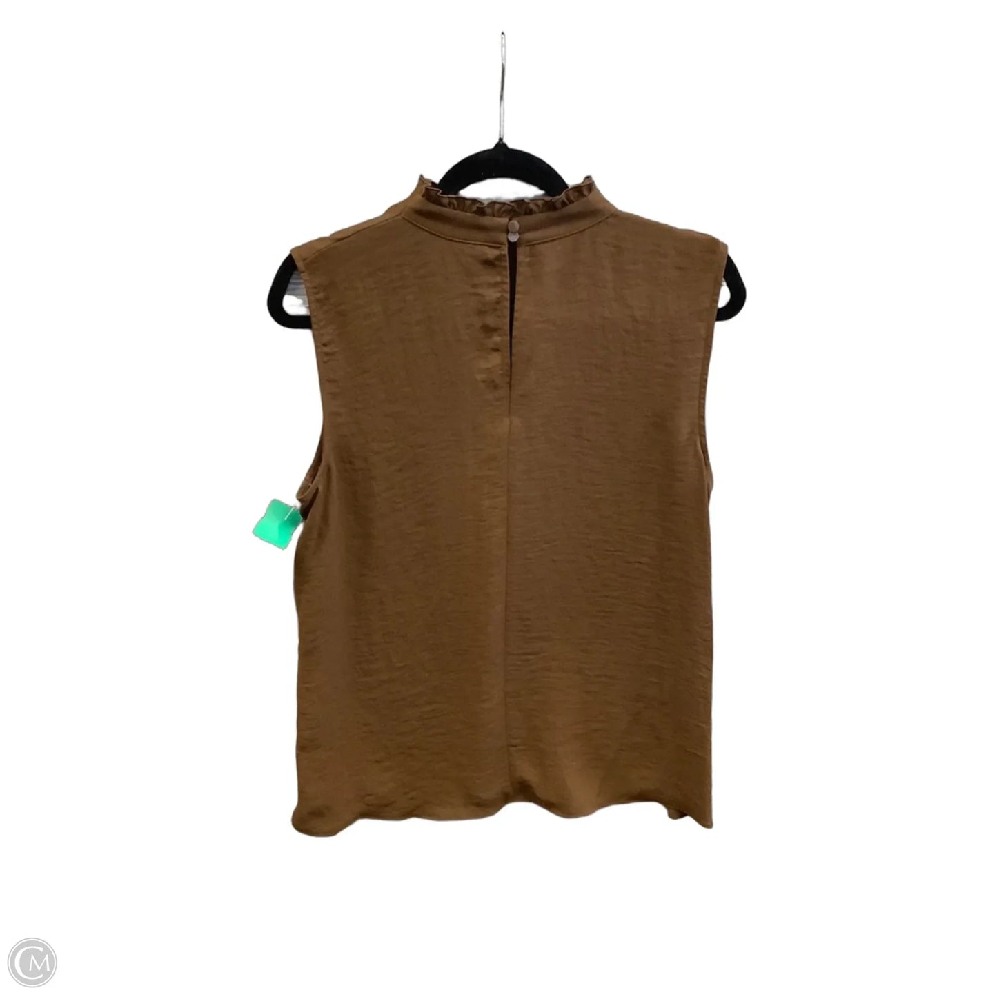 Top Sleeveless By Worthington In Brown, Size: L