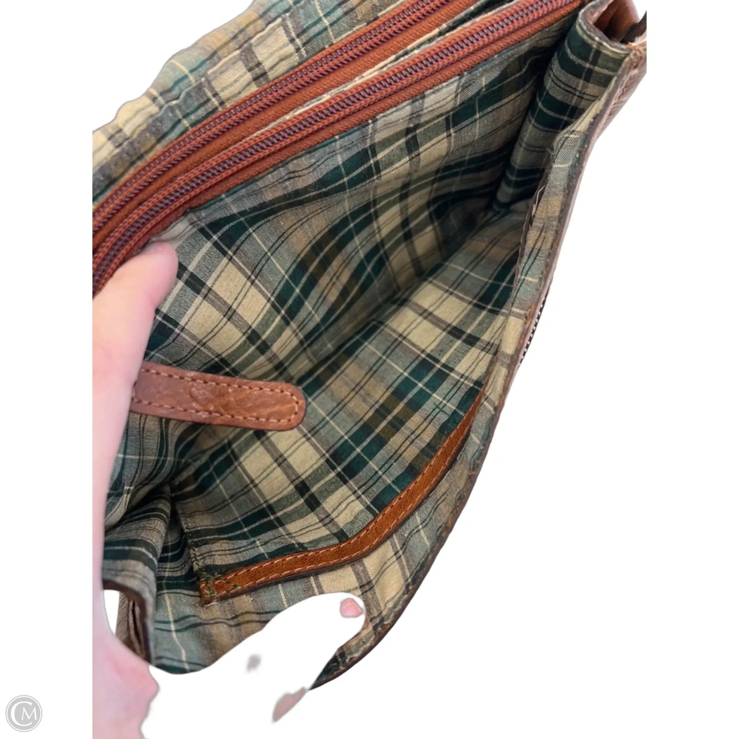 Crossbody Leather By Clothes Mentor, Size: Medium