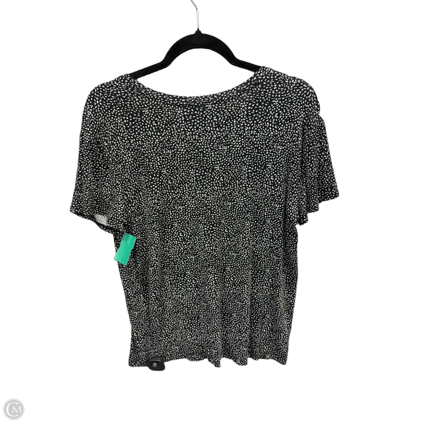 Top Short Sleeve By Nine West Apparel In Black, Size: M