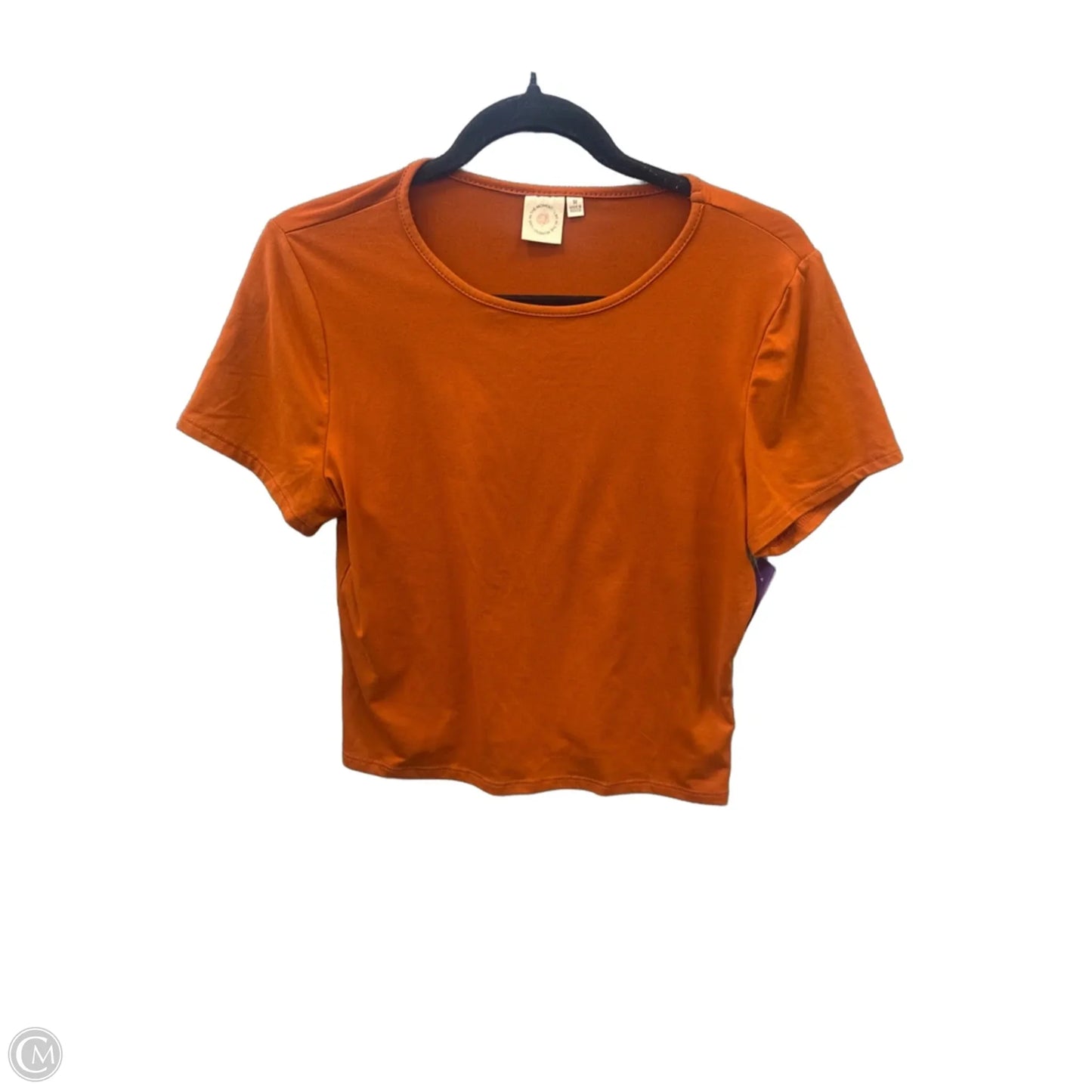 Top Short Sleeve By Live In The Moment In Orange, Size: M