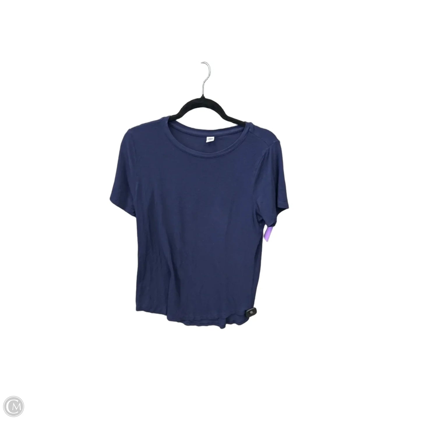 Top Short Sleeve Basic By Old Navy In Navy, Size: M