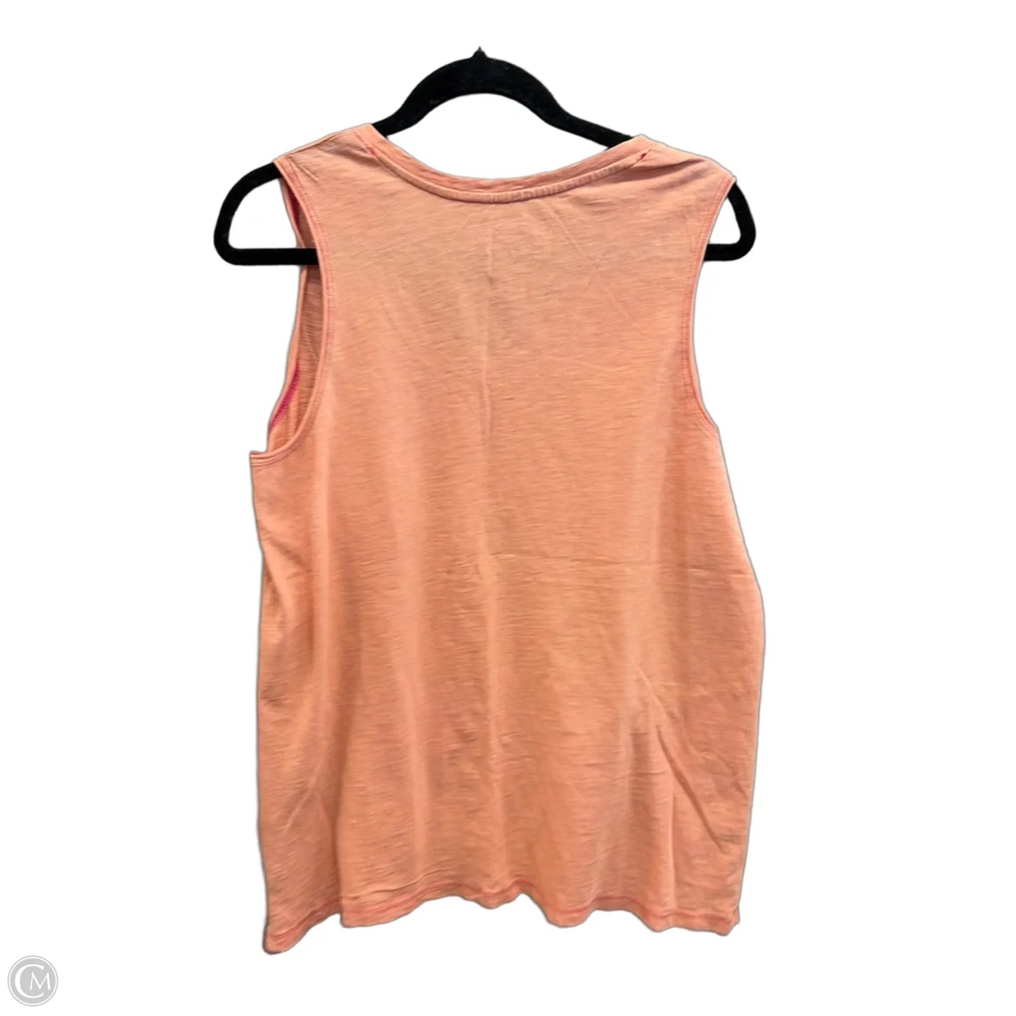 Tank Top By Time And Tru In Orange, Size: L
