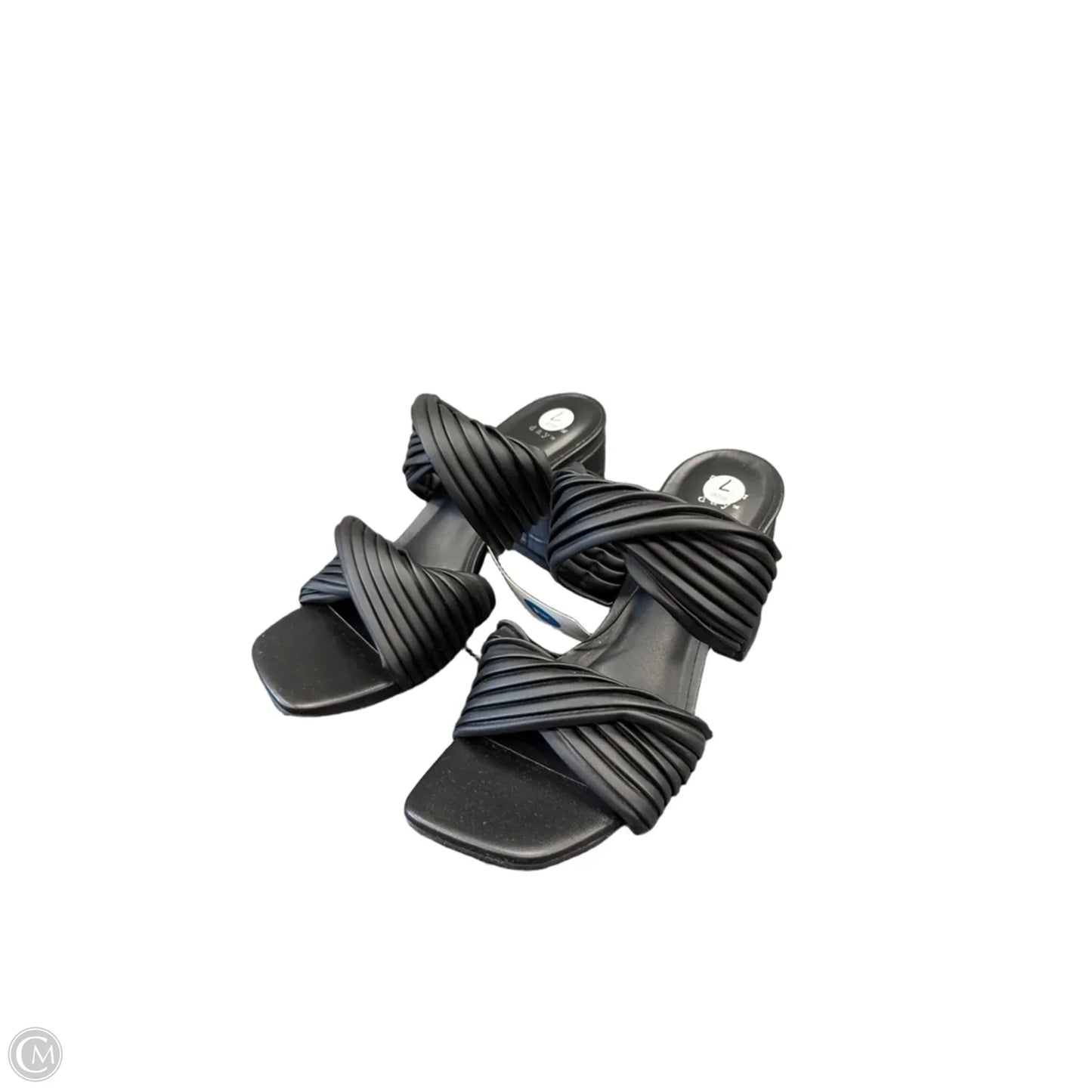 Sandals Heels Block By A New Day In Black, Size: 7