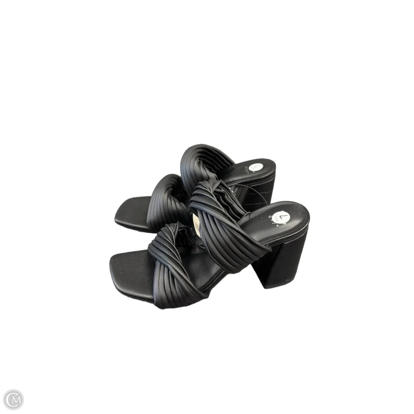 Sandals Heels Block By A New Day In Black, Size: 7