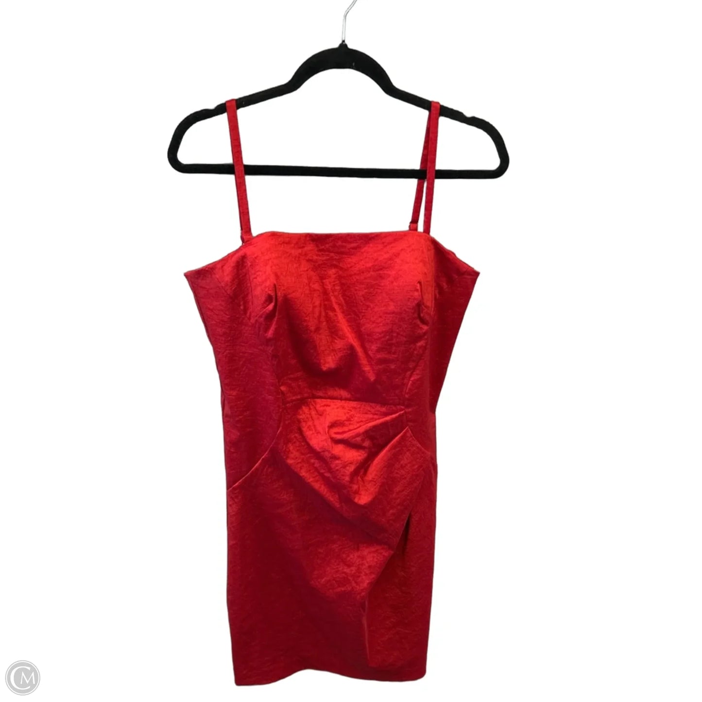 Dress Casual Midi By Calvin Klein In Red, Size: L