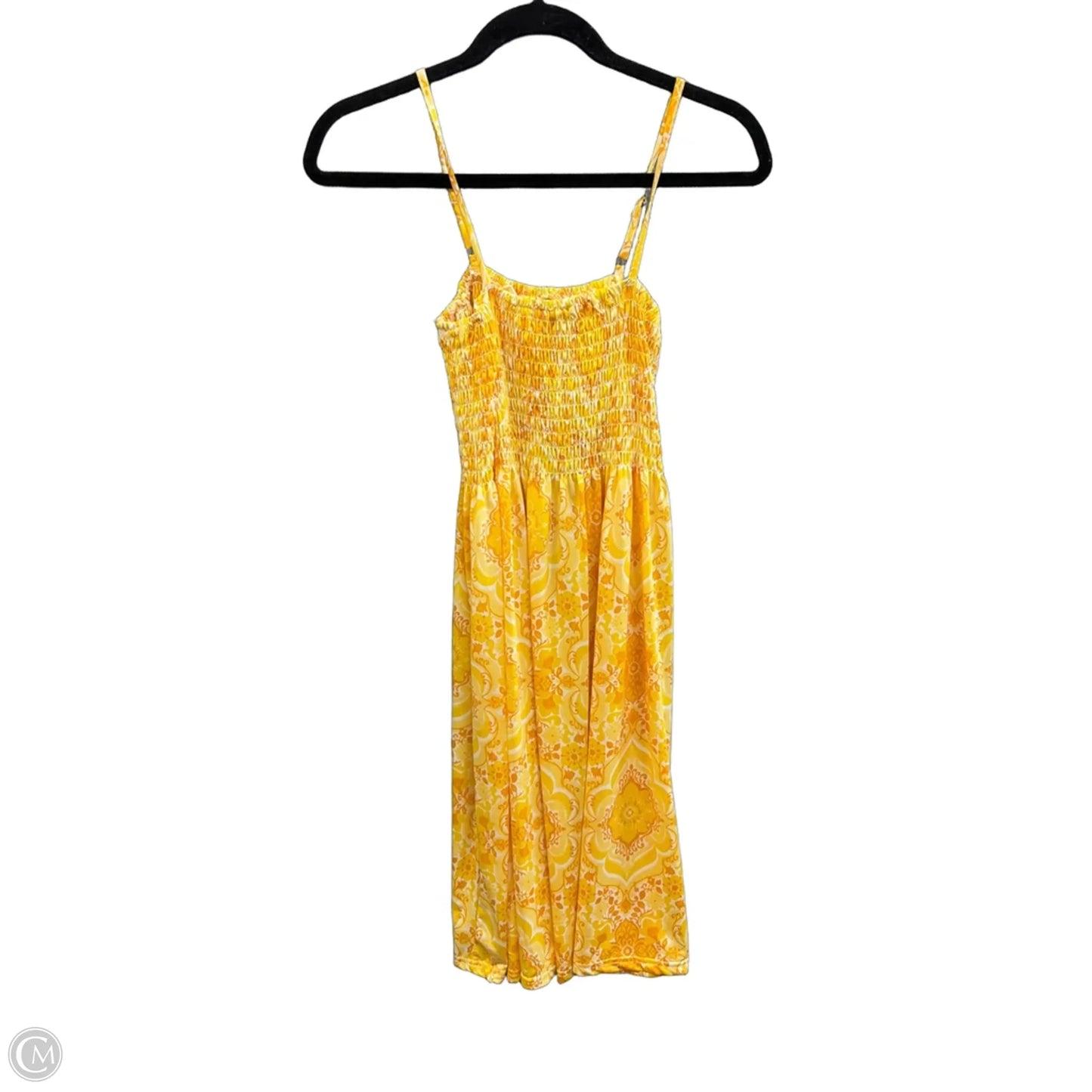 Dress Casual Midi By Clothes Mentor In Yellow, Size: M
