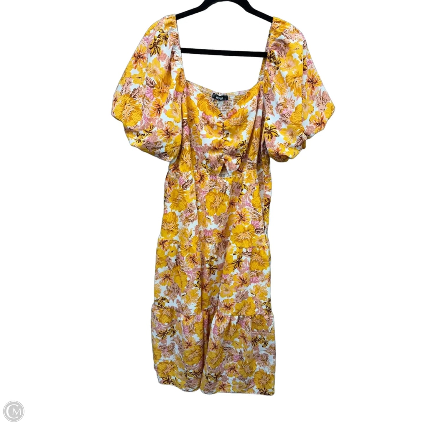 Dress Casual Maxi By Btfbm In Yellow, Size: Xl
